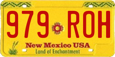 NM license plate 979ROH