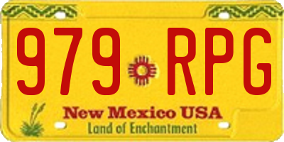 NM license plate 979RPG