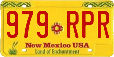 NM license plate 979RPR