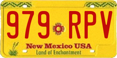 NM license plate 979RPV