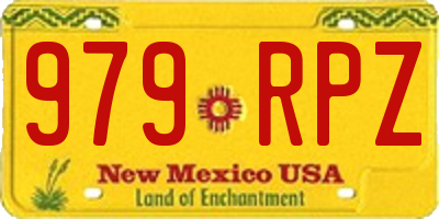 NM license plate 979RPZ