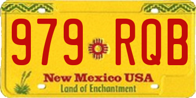 NM license plate 979RQB