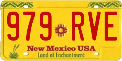 NM license plate 979RVE