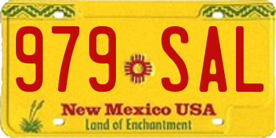 NM license plate 979SAL