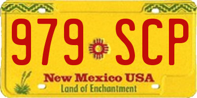 NM license plate 979SCP