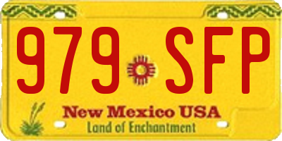 NM license plate 979SFP