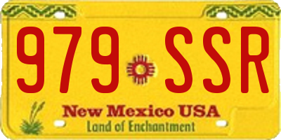 NM license plate 979SSR