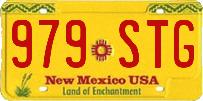 NM license plate 979STG