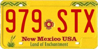 NM license plate 979STX