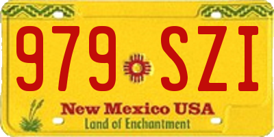 NM license plate 979SZI