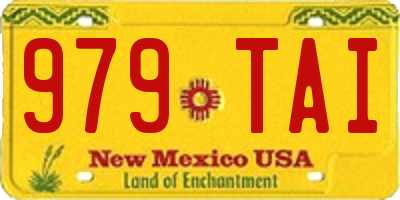 NM license plate 979TAI