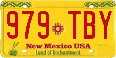 NM license plate 979TBY