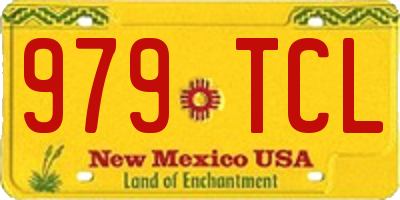 NM license plate 979TCL