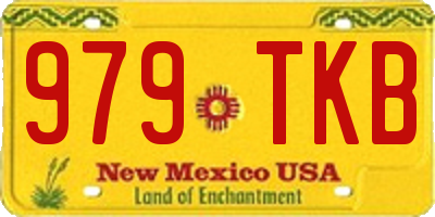 NM license plate 979TKB