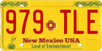 NM license plate 979TLE