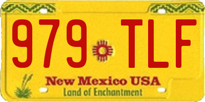 NM license plate 979TLF