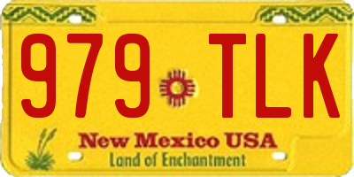 NM license plate 979TLK