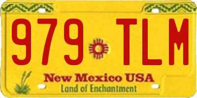 NM license plate 979TLM
