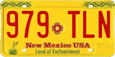 NM license plate 979TLN