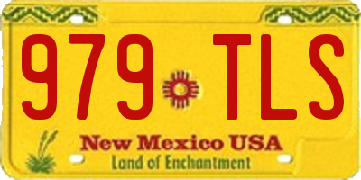 NM license plate 979TLS