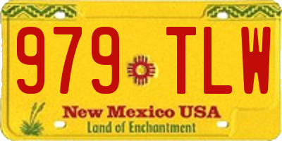 NM license plate 979TLW