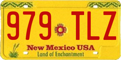 NM license plate 979TLZ