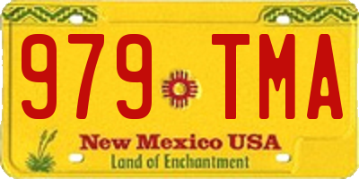 NM license plate 979TMA