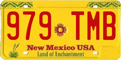 NM license plate 979TMB