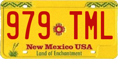 NM license plate 979TML