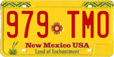 NM license plate 979TMO