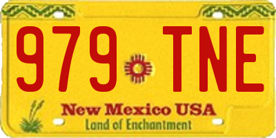 NM license plate 979TNE