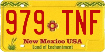 NM license plate 979TNF