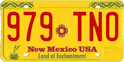 NM license plate 979TNO