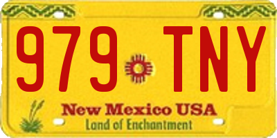 NM license plate 979TNY
