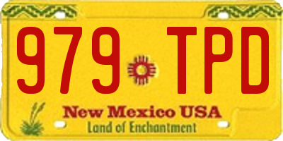 NM license plate 979TPD