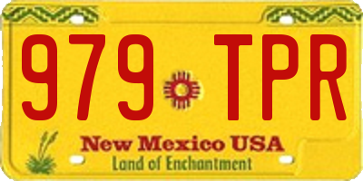 NM license plate 979TPR