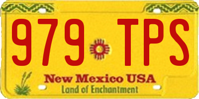 NM license plate 979TPS