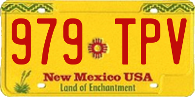 NM license plate 979TPV