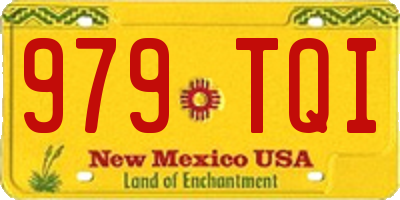 NM license plate 979TQI