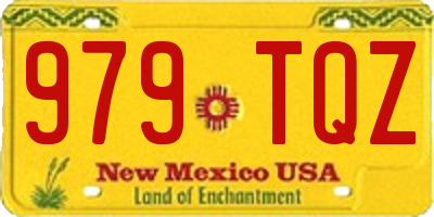 NM license plate 979TQZ