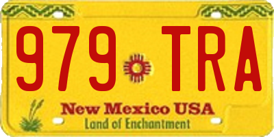 NM license plate 979TRA