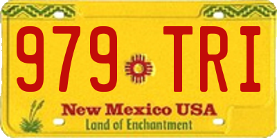 NM license plate 979TRI
