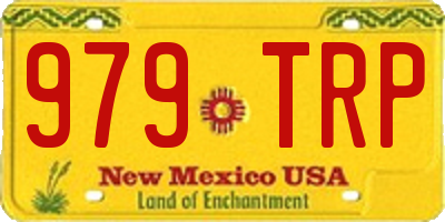 NM license plate 979TRP