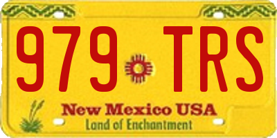 NM license plate 979TRS