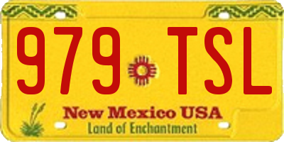 NM license plate 979TSL