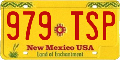 NM license plate 979TSP