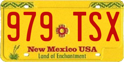 NM license plate 979TSX