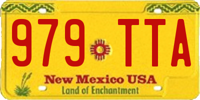 NM license plate 979TTA