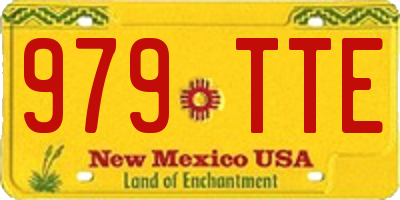 NM license plate 979TTE