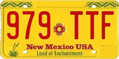 NM license plate 979TTF
